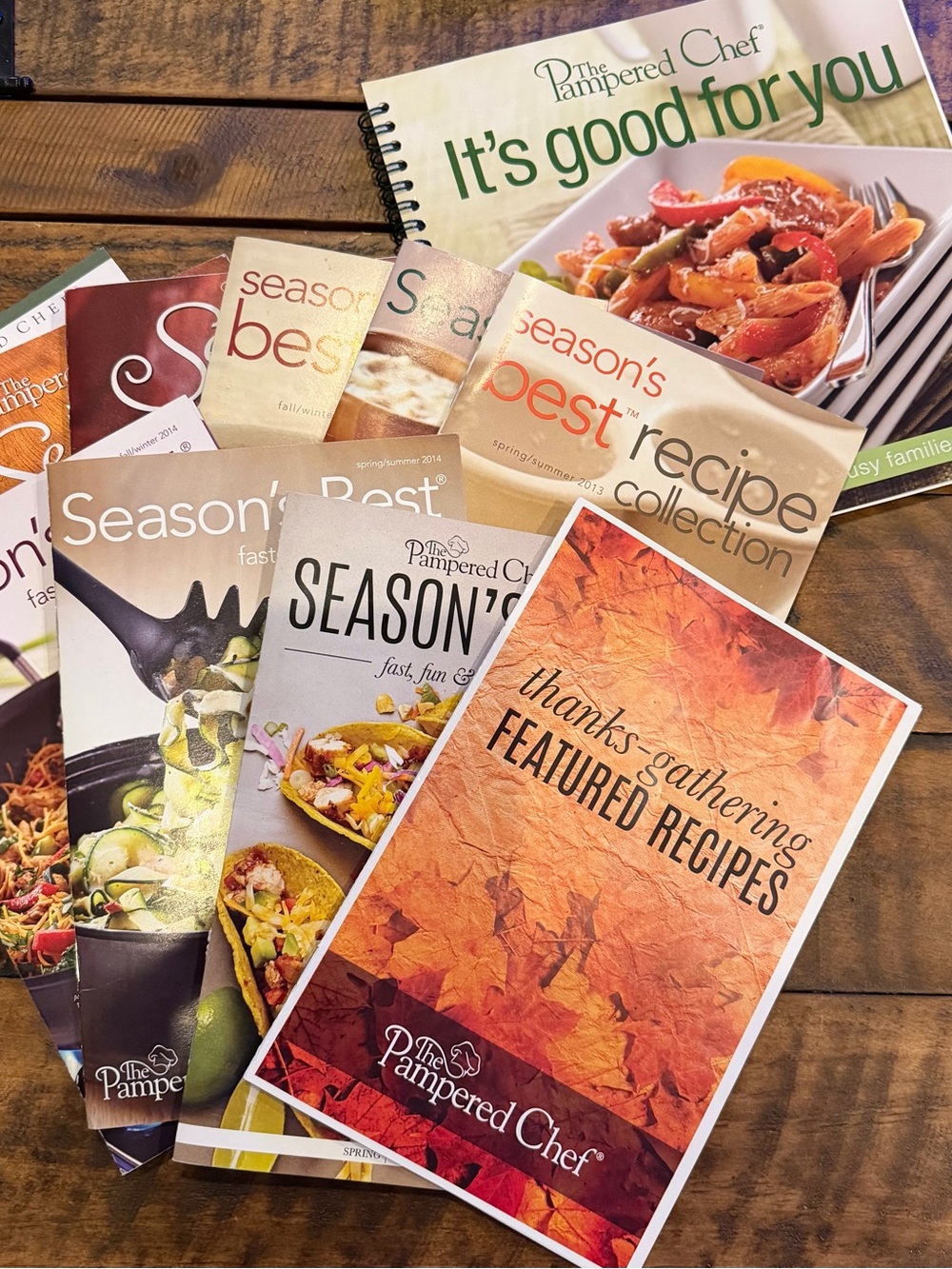 Pampered Chef Recipe 7 Booklets and It’s good for you cookbook